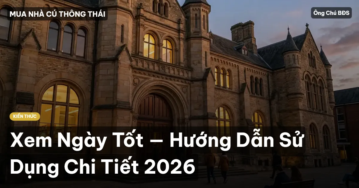 Xem Ngày Tốt — Hướng Dẫn Sử Dụng Chi Tiết 2026