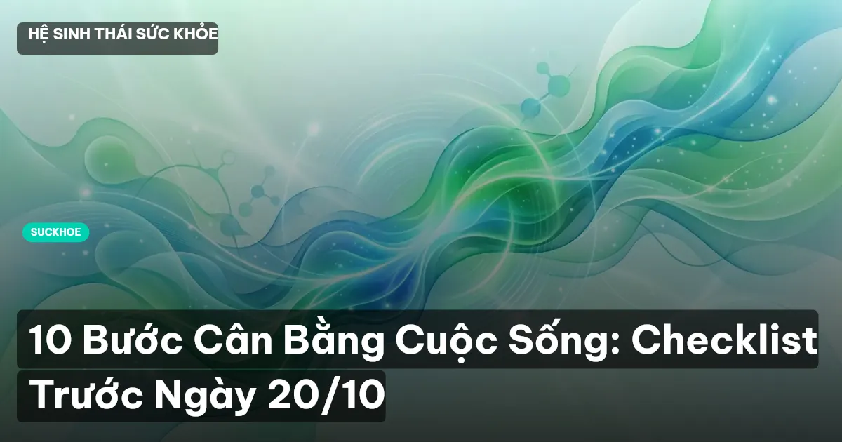 10 Bước Cân Bằng Cuộc Sống: Checklist Trước Ngày 20/10