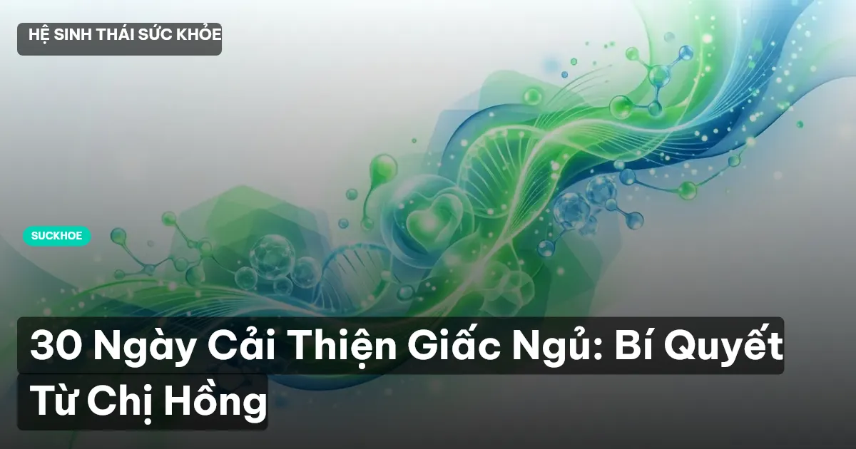cải thiện giấc ngủ