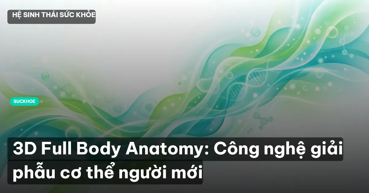 3D Full Body Anatomy: Công nghệ giải phẫu cơ thể người mới