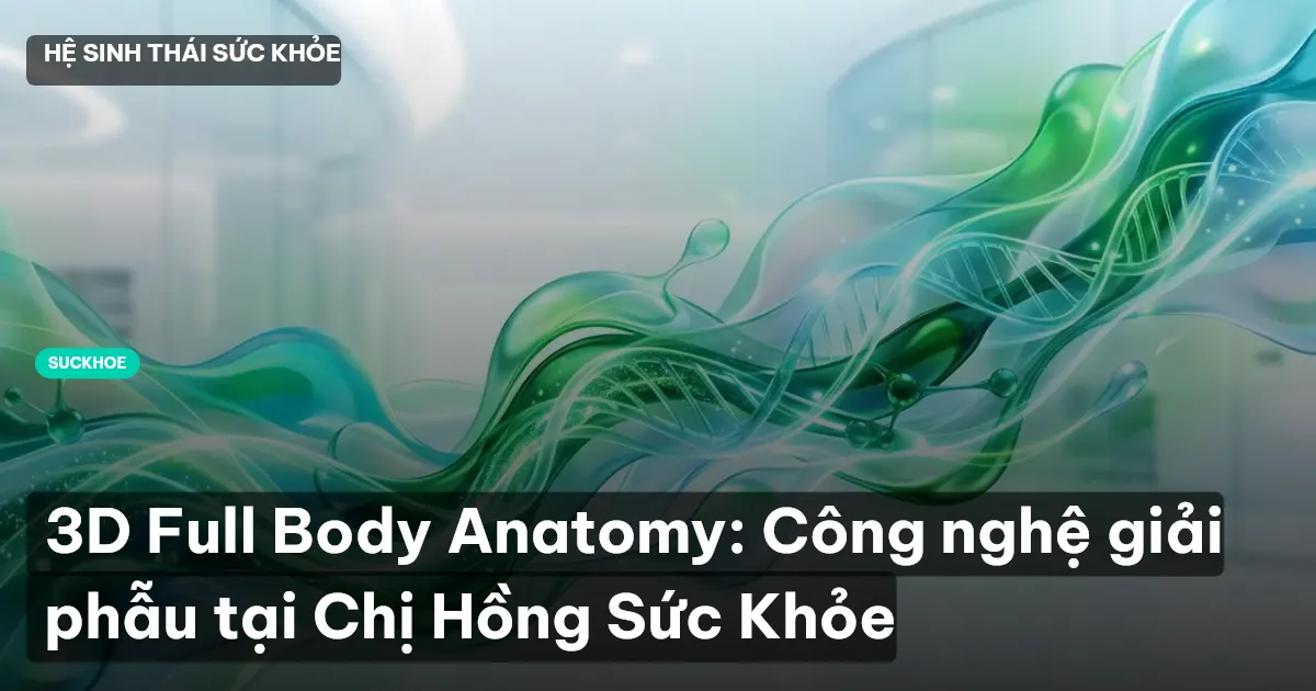 3D Full Body Anatomy: Công nghệ giải phẫu tại Chị Hồng Sức Khỏe