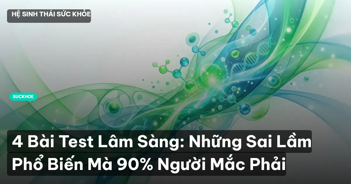 4 Bài Test Lâm Sàng: Những Sai Lầm Phổ Biến Mà 90% Người Mắc Phải