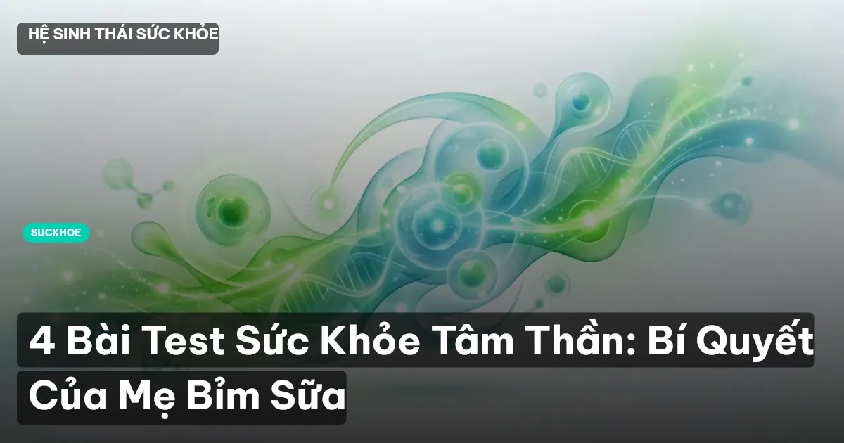 4 Bài Test Sức Khỏe Tâm Thần: Bí Quyết Của Mẹ Bỉm Sữa