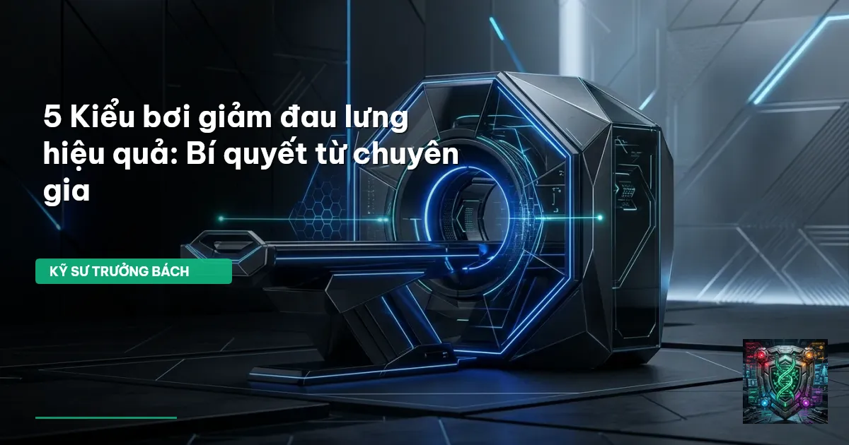bơi lội giảm đau lưng