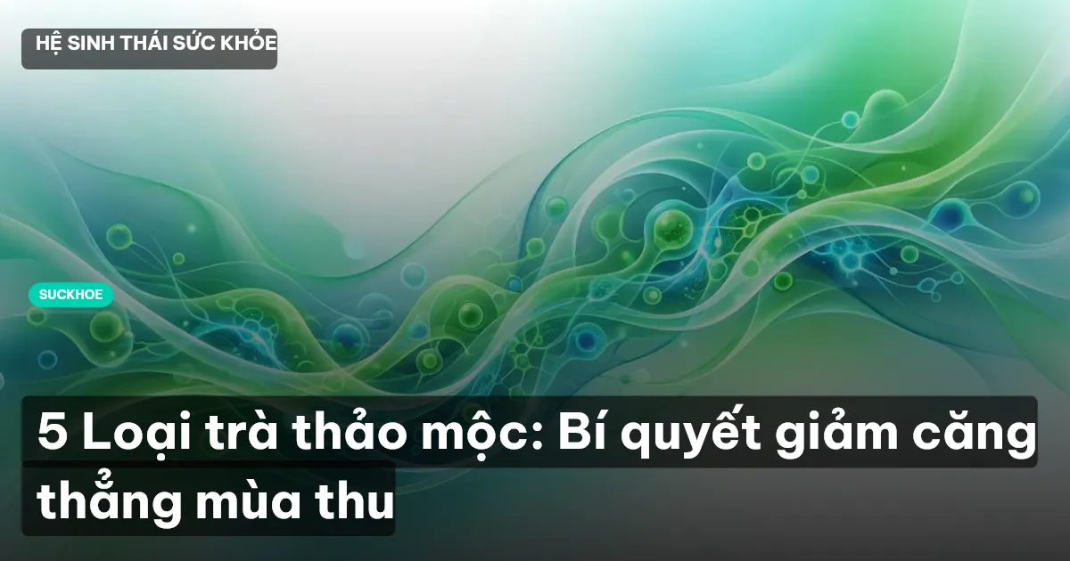 5 Loại trà thảo mộc: Bí quyết giảm căng thẳng mùa thu