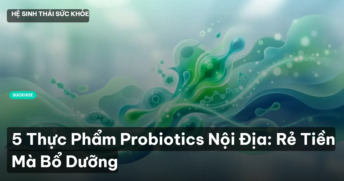 5 Thực Phẩm Probiotics Nội Địa: Rẻ Tiền Mà Bổ Dưỡng
