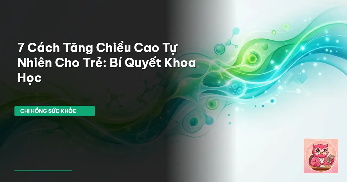tăng chiều cao cho trẻ