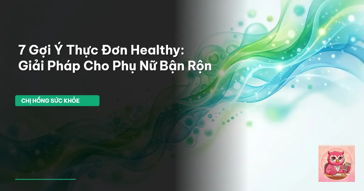thực đơn healthy