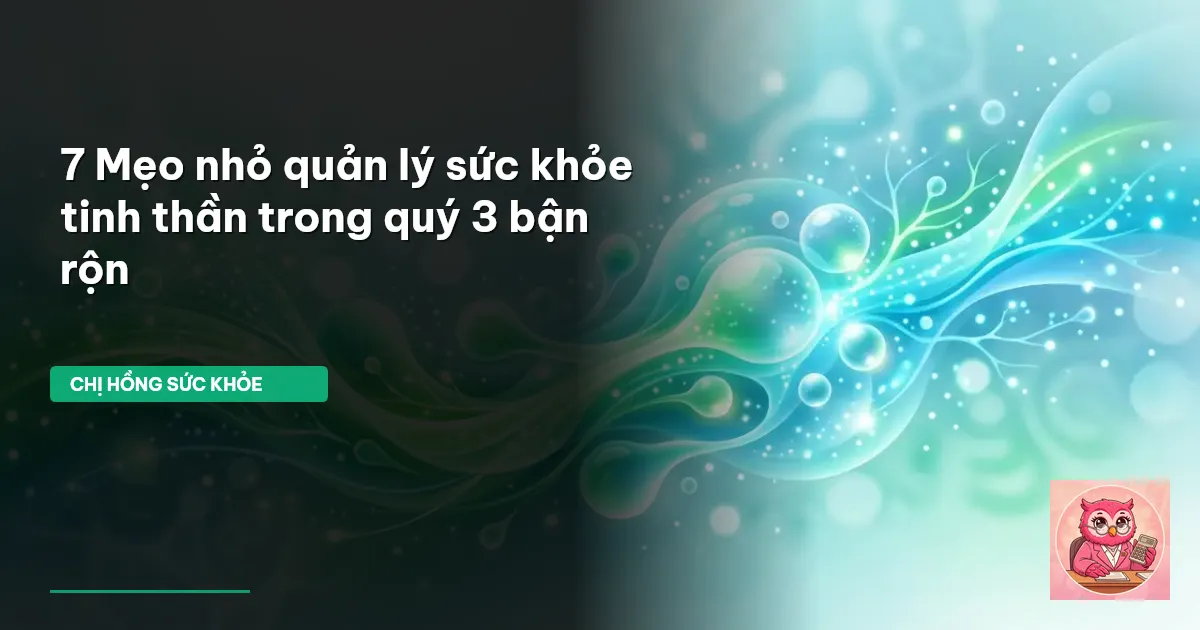 sức khỏe tinh thần