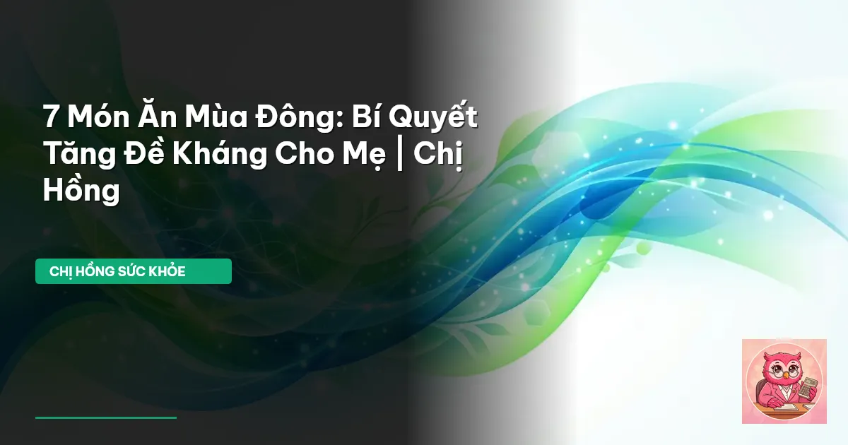 thực đơn mùa đông