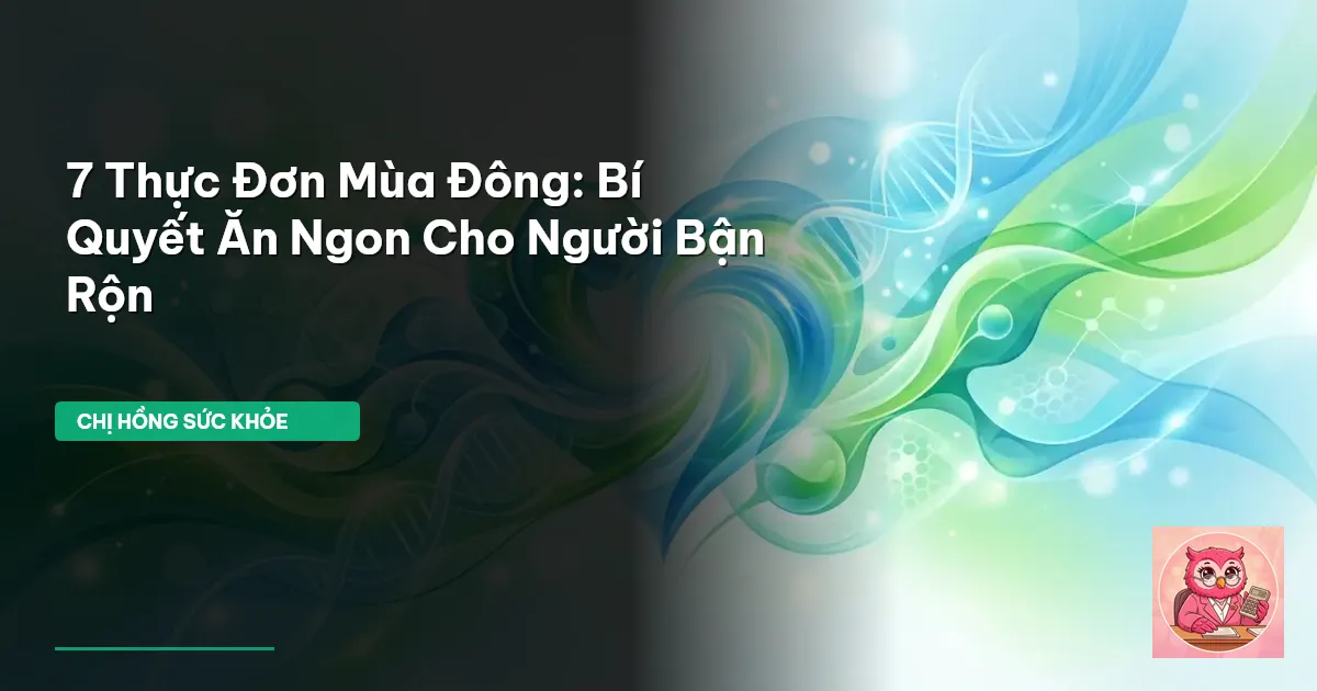 thực đơn mùa đông