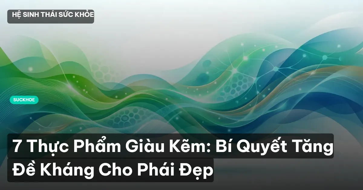 7 Thực Phẩm Giàu Kẽm: Bí Quyết Tăng Đề Kháng Cho Phái Đẹp
