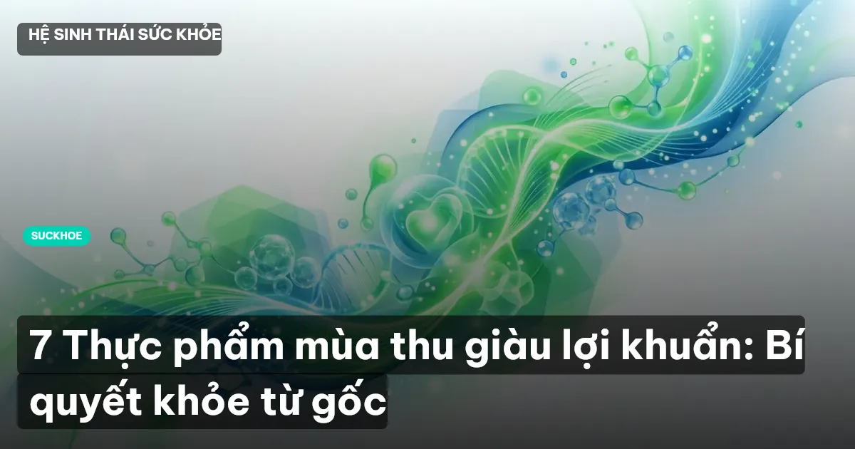 7 Thực phẩm mùa thu giàu lợi khuẩn: Bí quyết khỏe từ gốc