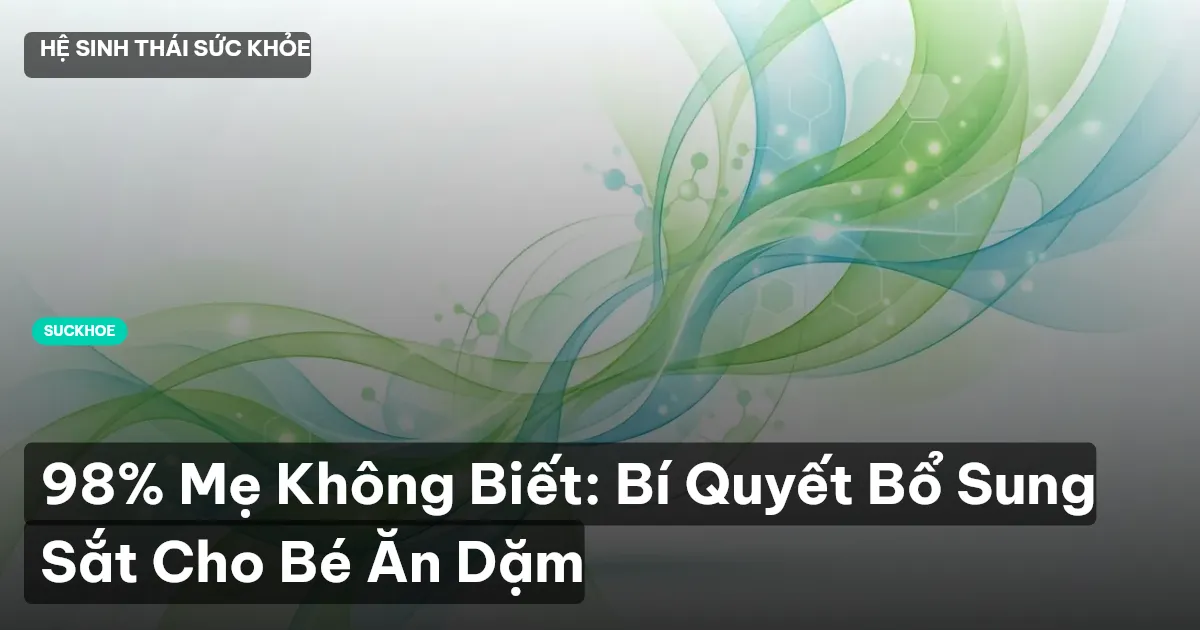 thực phẩm giàu sắt cho bé