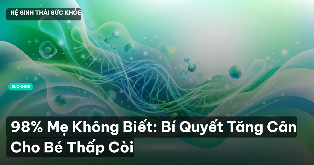 98% Mẹ Không Biết: Bí Quyết Tăng Cân Cho Bé Thấp Còi