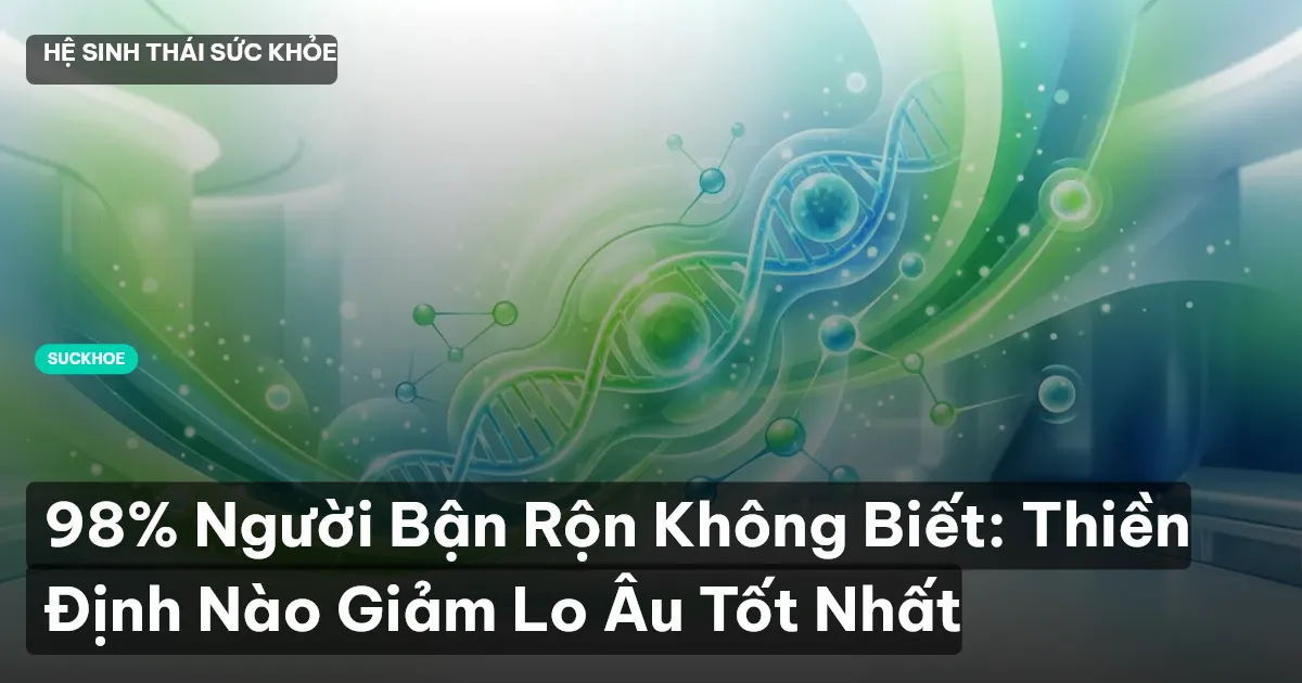 98% Người Bận Rộn Không Biết: Thiền Định Nào Giảm Lo Âu Tốt Nhất