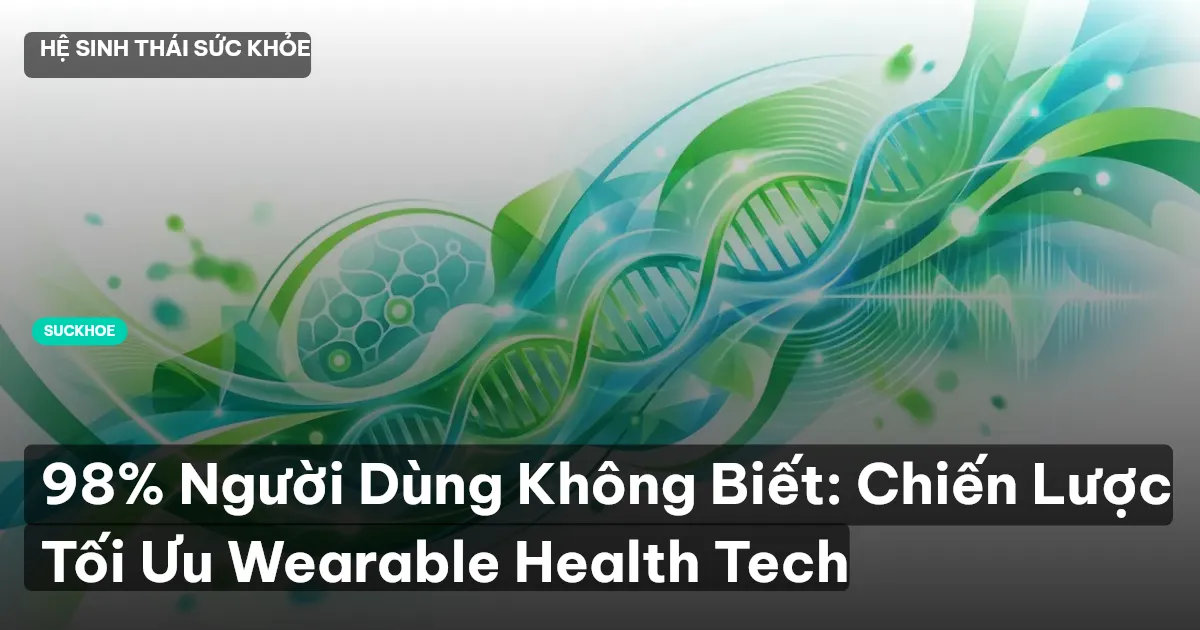 98% Người Dùng Không Biết: Chiến Lược Tối Ưu Wearable Health Tech