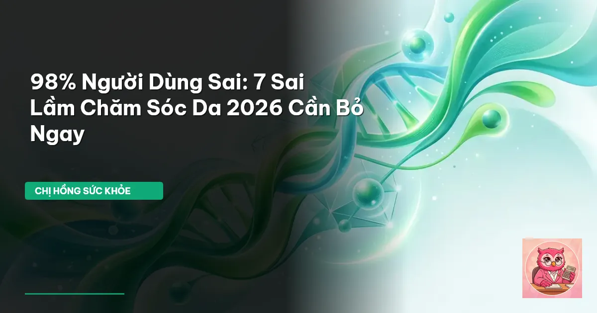 sai lầm chăm sóc da