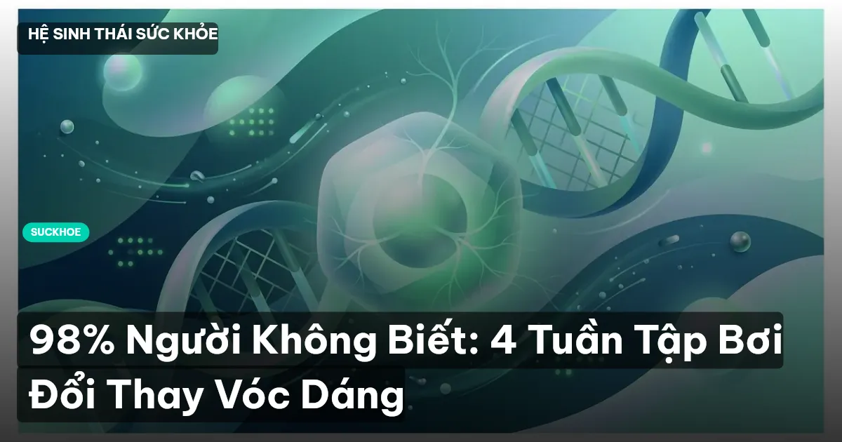 98% Người Không Biết: 4 Tuần Tập Bơi Đổi Thay Vóc Dáng