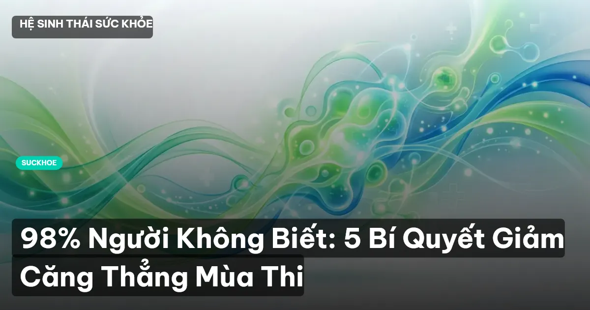 98% Người Không Biết: 5 Bí Quyết Giảm Căng Thẳng Mùa Thi