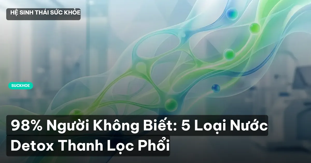 98% Người Không Biết: 5 Loại Nước Detox Thanh Lọc Phổi