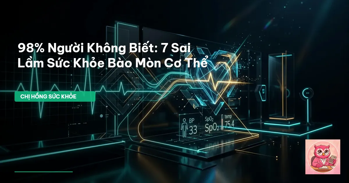 sai lầm sức khỏe