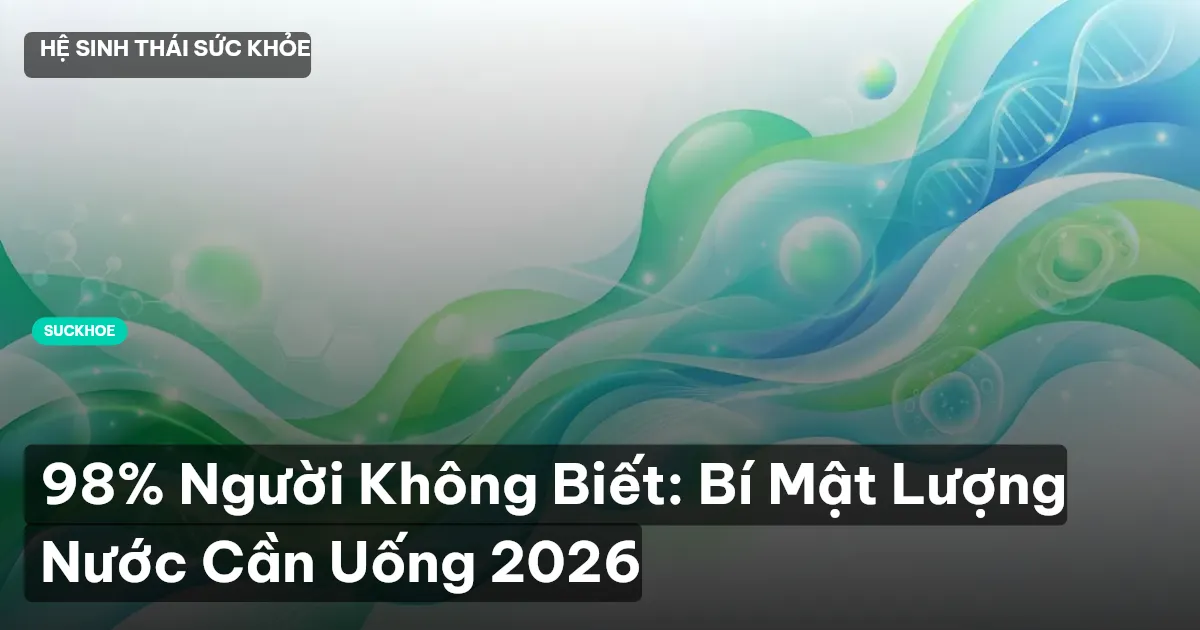 98% Người Không Biết: Bí Mật Lượng Nước Cần Uống 2026