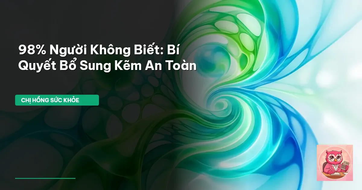bổ sung kẽm
