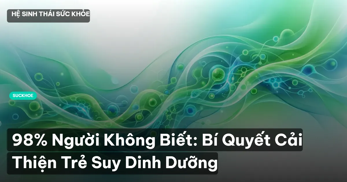 98% Người Không Biết: Bí Quyết Cải Thiện Trẻ Suy Dinh Dưỡng