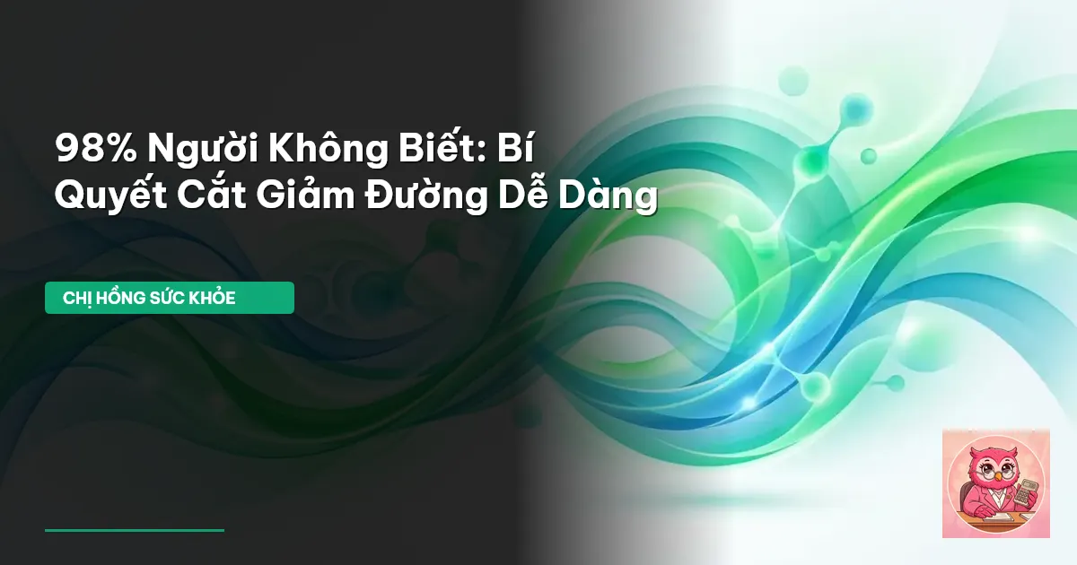 cách cắt giảm đường