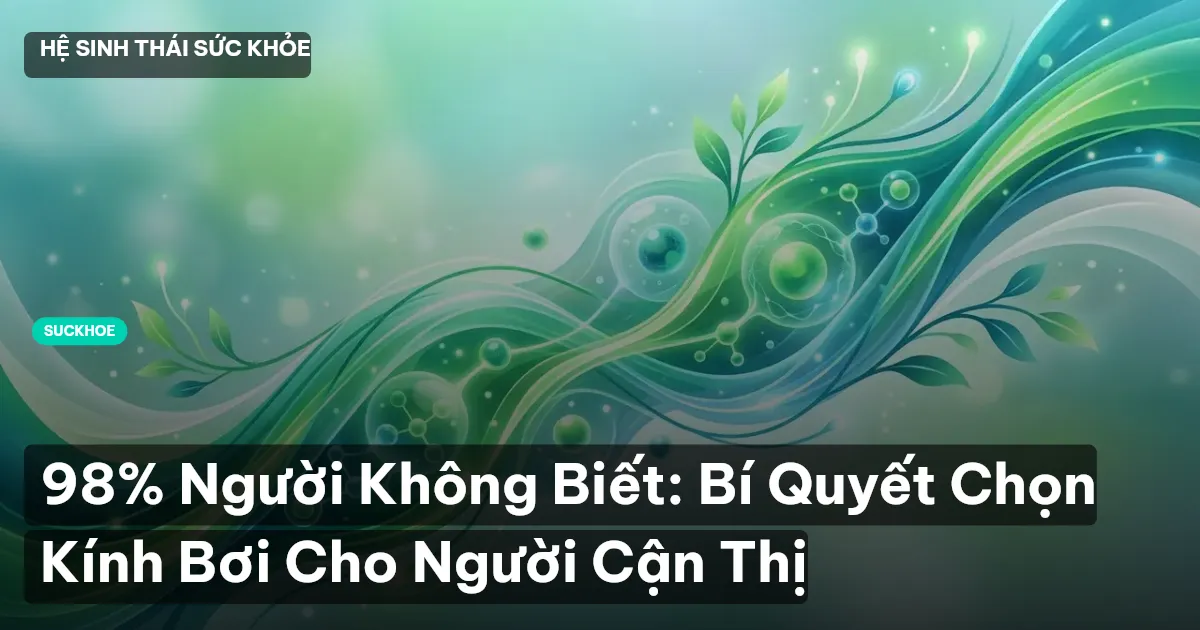 98% Người Không Biết: Bí Quyết Chọn Kính Bơi Cho Người Cận Thị