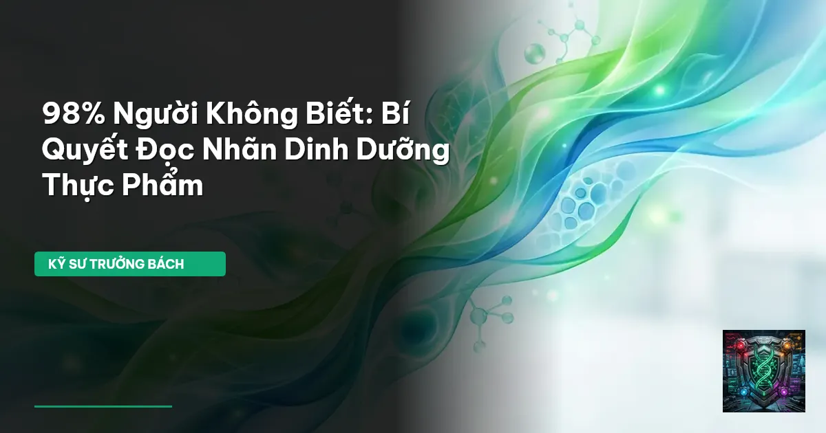 cách đọc nhãn dinh dưỡng