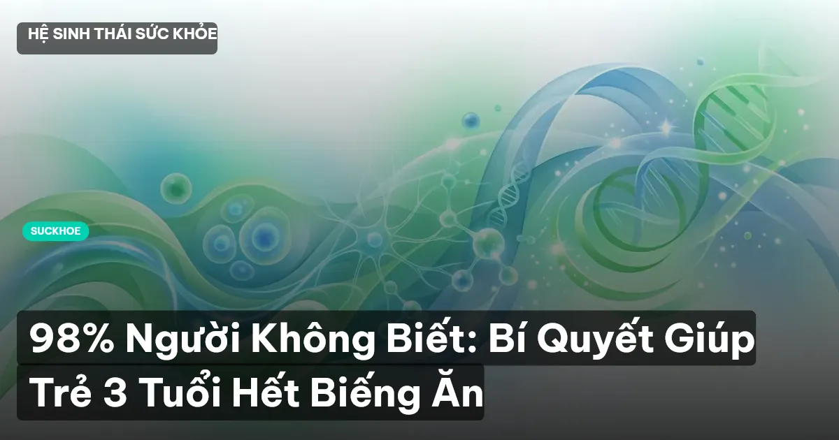 98% Người Không Biết: Bí Quyết Giúp Trẻ 3 Tuổi Hết Biếng Ăn