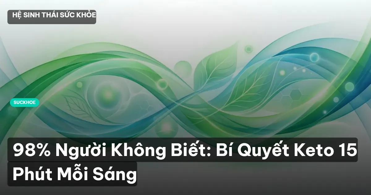 98% Người Không Biết: Bí Quyết Keto 15 Phút Mỗi Sáng