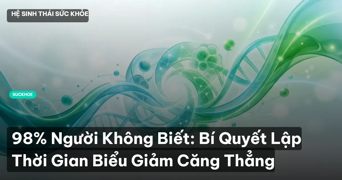 98% Người Không Biết: Bí Quyết Lập Thời Gian Biểu Giảm Căng Thẳng