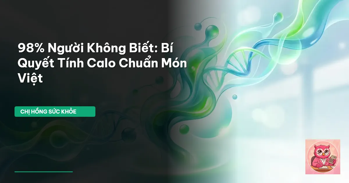 tính calo thực phẩm