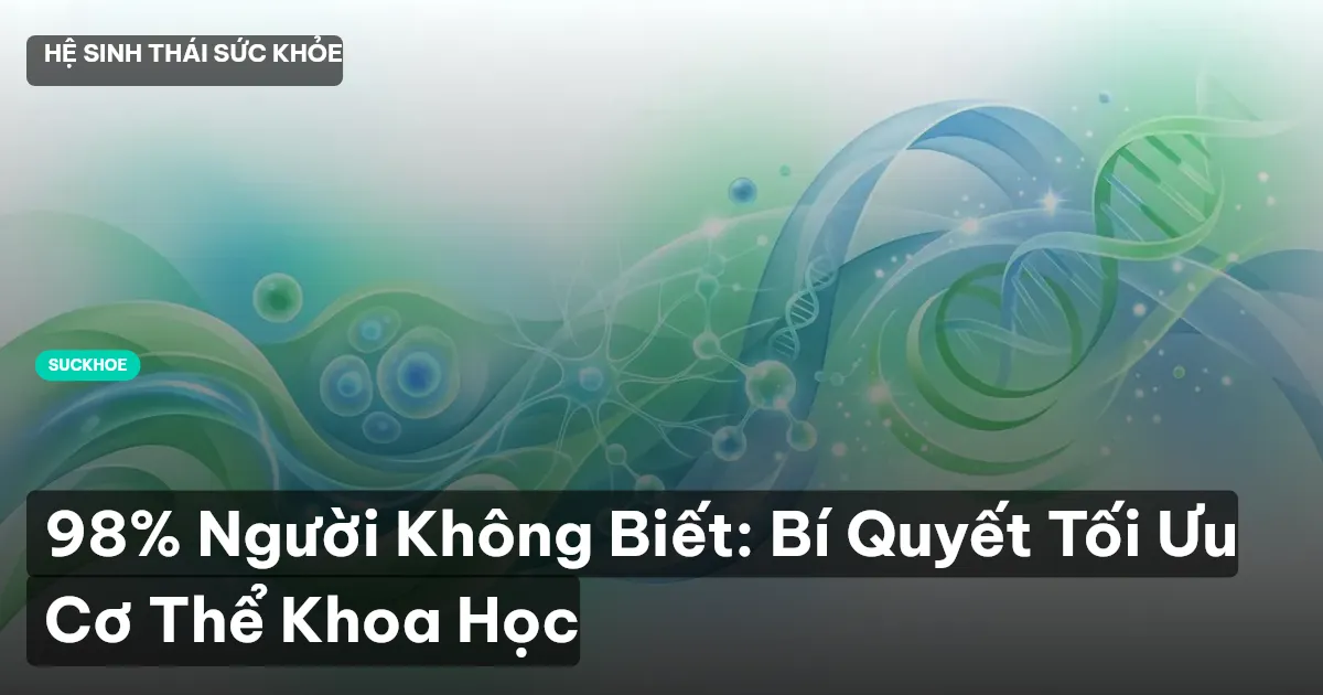 98% Người Không Biết: Bí Quyết Tối Ưu Cơ Thể Khoa Học