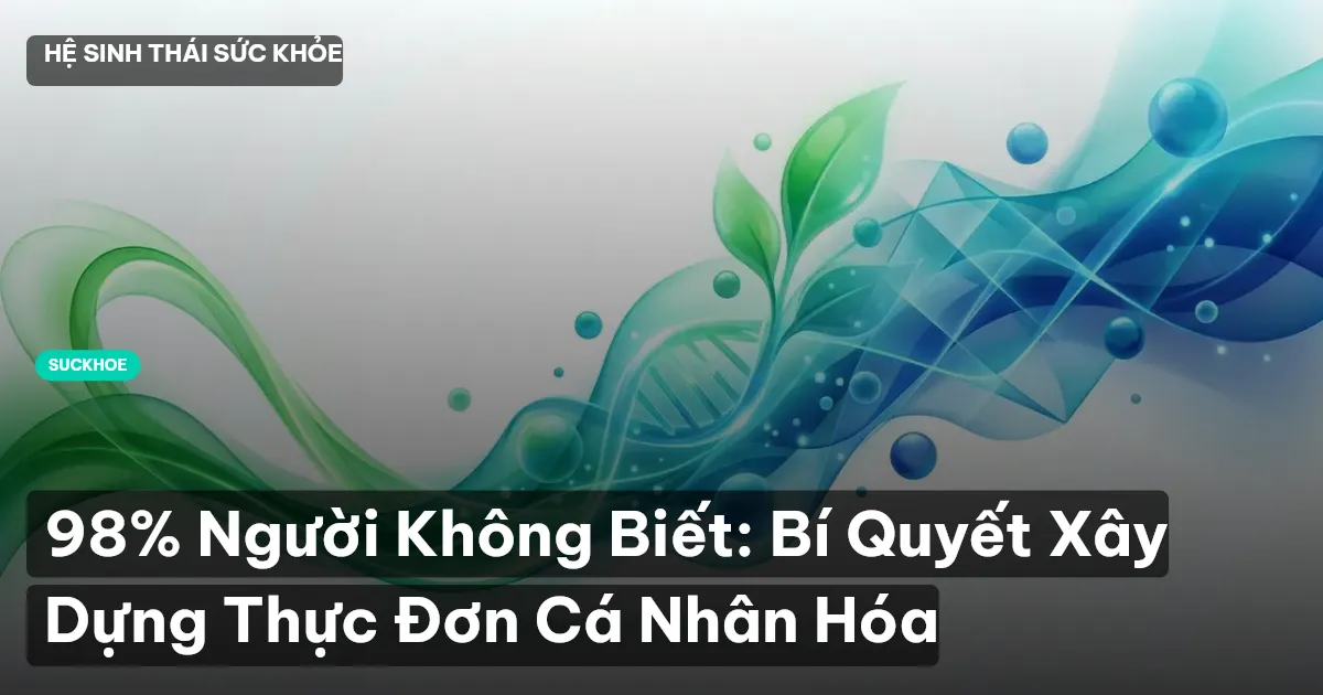 98% Người Không Biết: Bí Quyết Xây Dựng Thực Đơn Cá Nhân Hóa