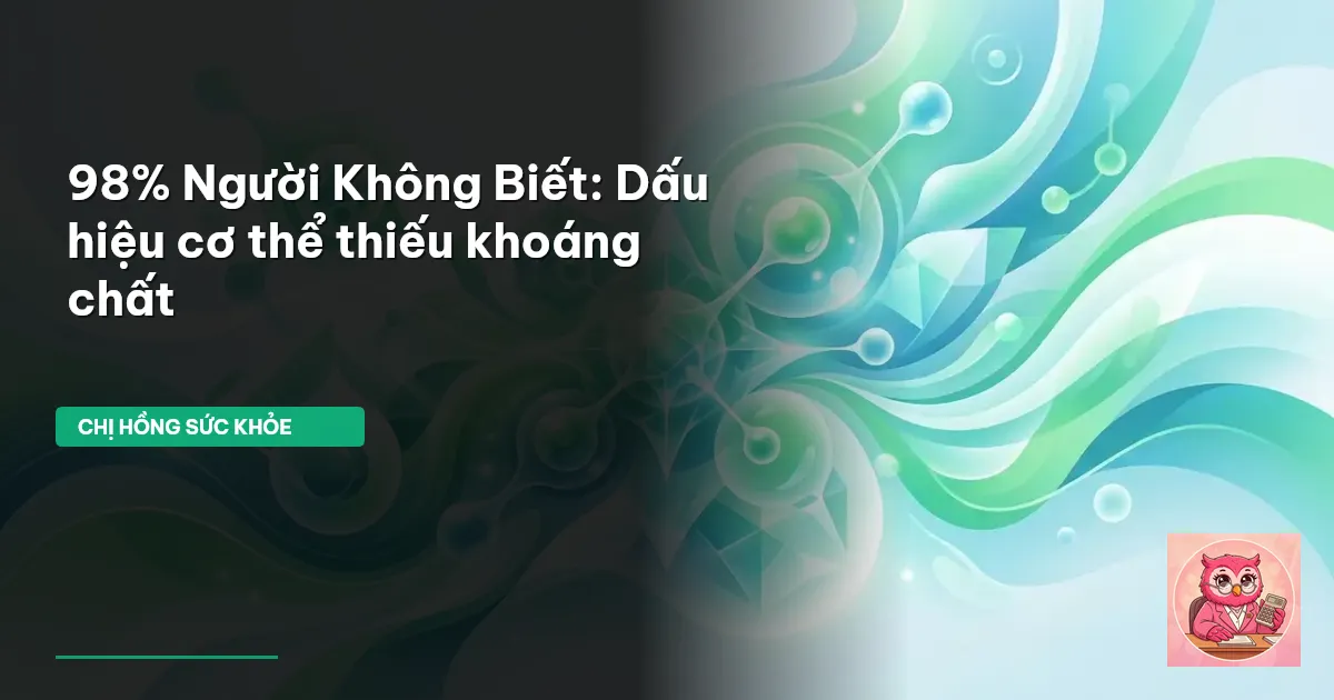 thiếu khoáng chất