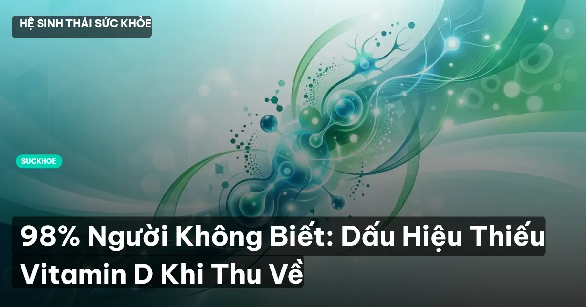 98% Người Không Biết: Dấu Hiệu Thiếu Vitamin D Khi Thu Về