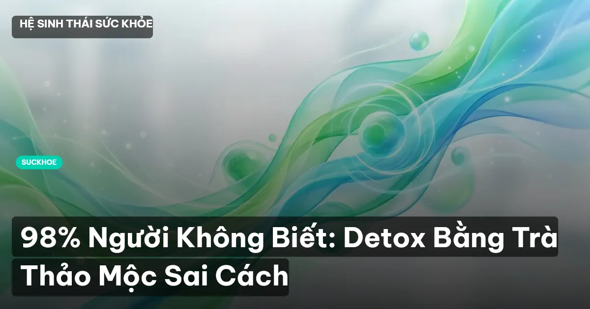 98% Người Không Biết: Detox Bằng Trà Thảo Mộc Sai Cách