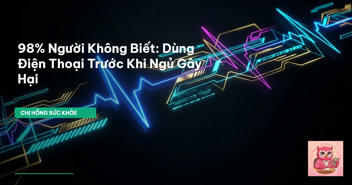 dùng điện thoại trước khi ngủ