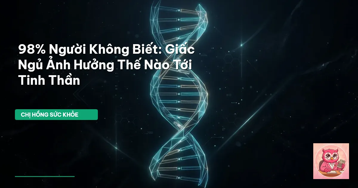 giấc ngủ và sức khỏe tinh thần