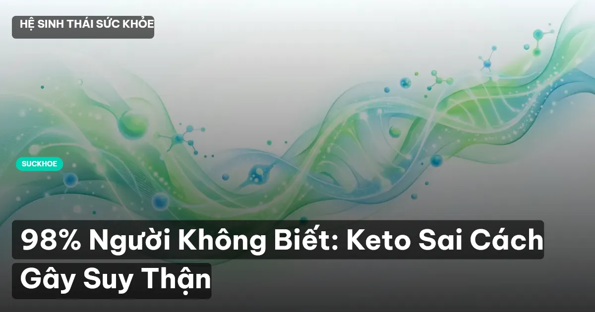 98% Người Không Biết: Keto Sai Cách Gây Suy Thận