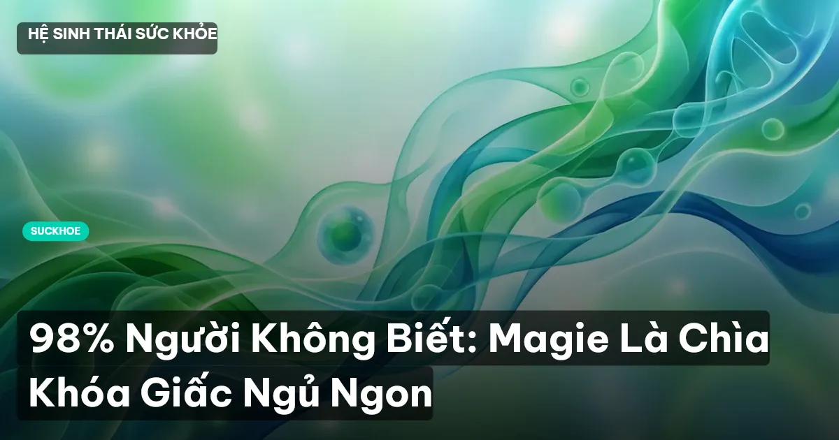 98% Người Không Biết: Magie Là Chìa Khóa Giấc Ngủ Ngon