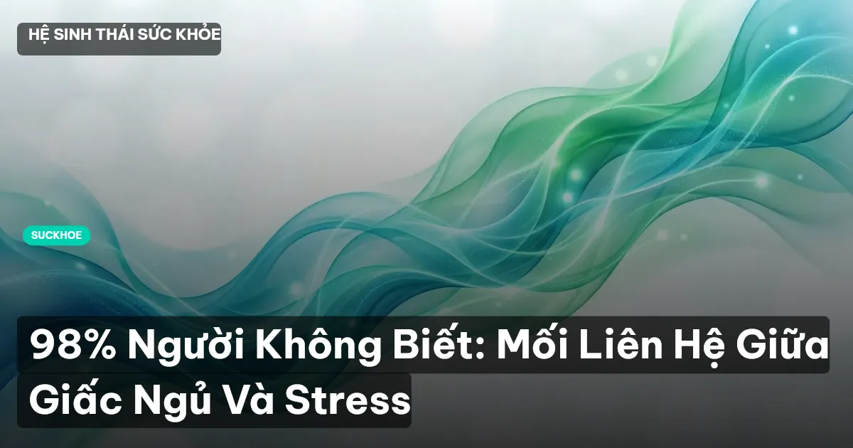98% Người Không Biết: Mối Liên Hệ Giữa Giấc Ngủ Và Stress