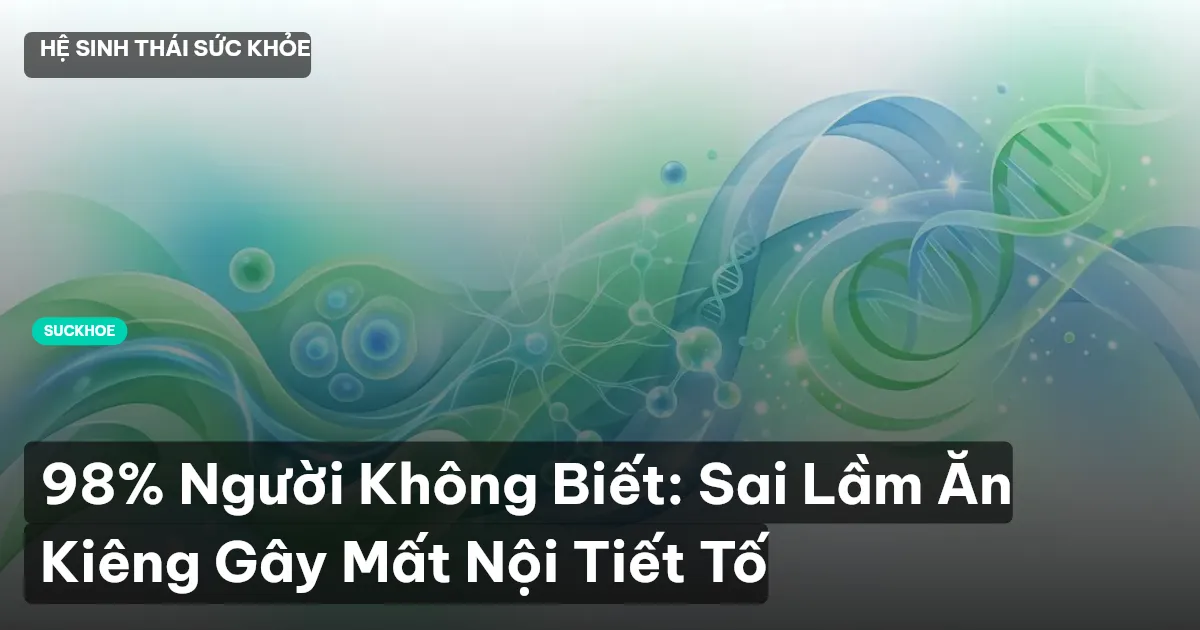 98% Người Không Biết: Sai Lầm Ăn Kiêng Gây Mất Nội Tiết Tố