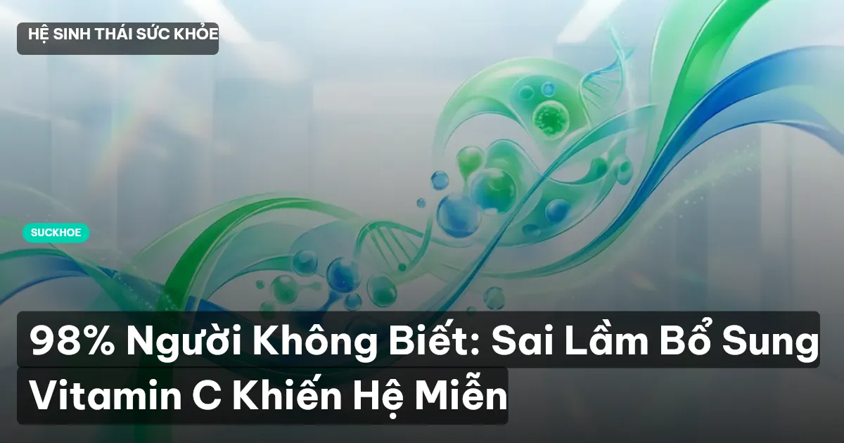 98% Người Không Biết: Sai Lầm Bổ Sung Vitamin C Khiến Hệ Miễn