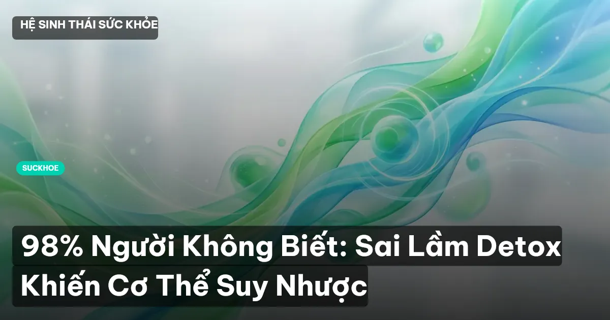98% Người Không Biết: Sai Lầm Detox Khiến Cơ Thể Suy Nhược