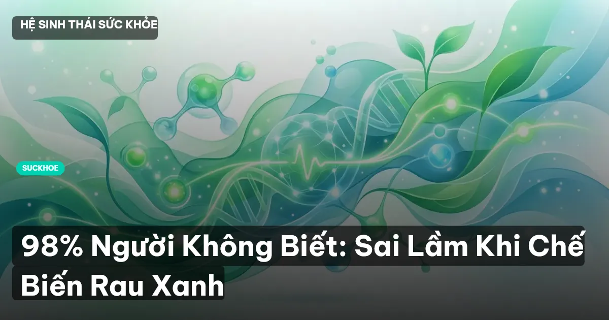 98% Người Không Biết: Sai Lầm Khi Chế Biến Rau Xanh